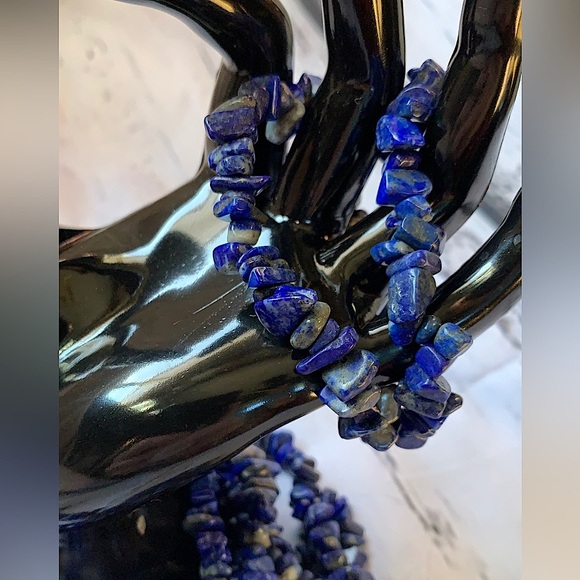 Lapis Lazuli Bracelet • Lapis Jewelry • Handmade Bracelet • TOP SELLER ⭐️ - Picture 6 of 10
